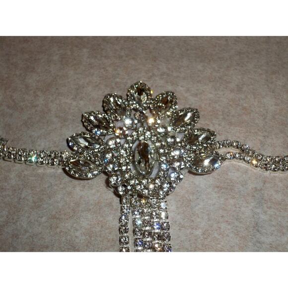 Rhinestone Flapper Gatsby Headband 1920s Flapper art deco roaring 20's headband - Picture 7 of 7